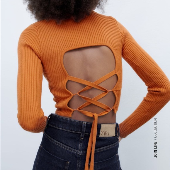 Zara | Sweaters | Zara Open Back 